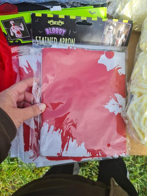  — Blood stained tshirts and bloody aprons