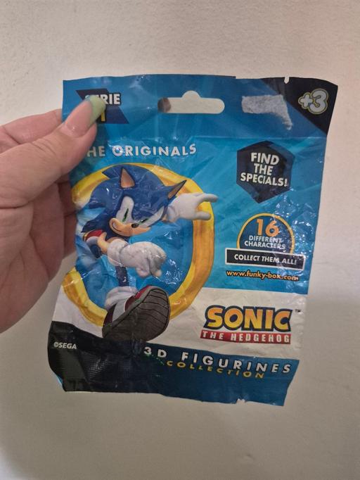  — new Sonic The Hedgehog 3D Mystery Fig Bag