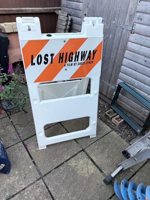  — David Lynch Lost Highway Road Sign promo prop