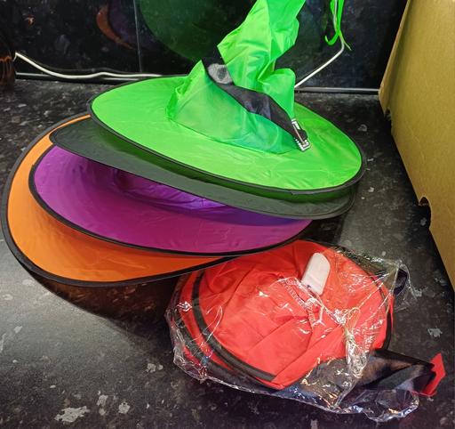  — light up witch's hats hang up or wear. new