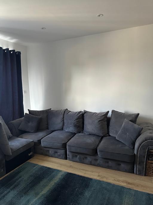  — Large luxury grey corner sofa - £500