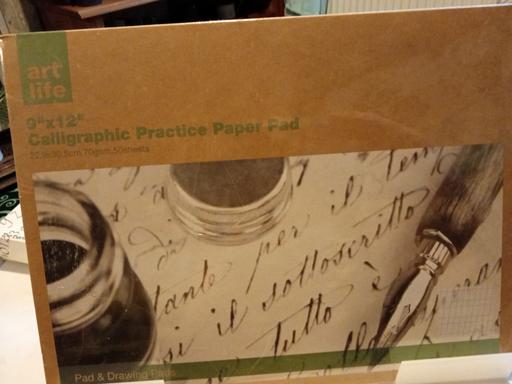  — brand new Calligraphic Practice paper pad