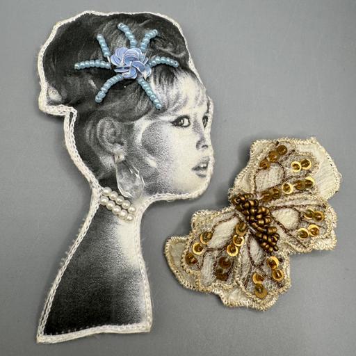  — Handmade Fabric Brooches Bardot