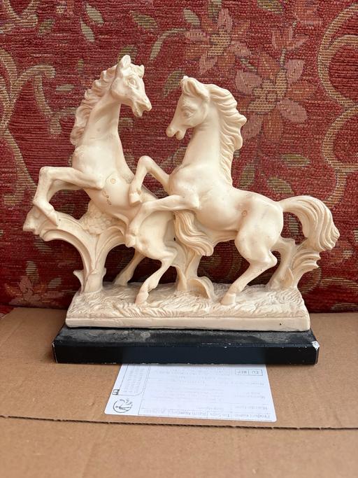  — Vintage S Santini rareing horse marble