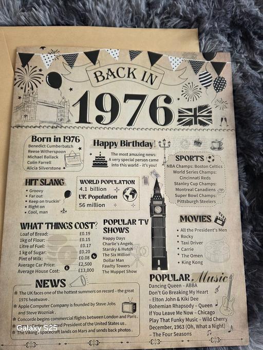  — birthday card