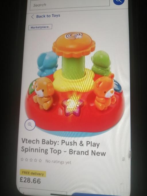  — Vtech push & play spinning top