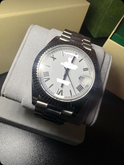  — Men’s daydate white gold brand new