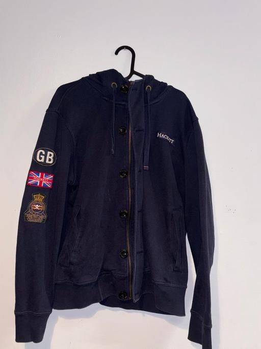  — Hackett London navy British Heritage hoodie