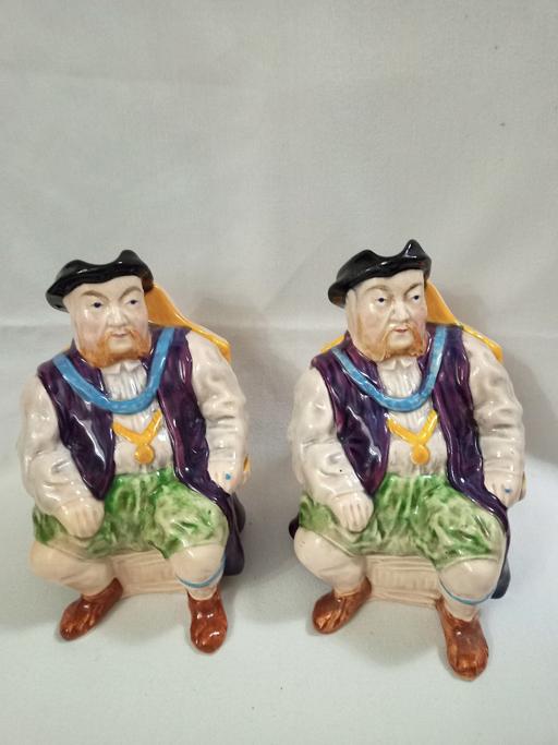  — VINTAGE MELBA WARE HENRY VIII TOBY JUGS.