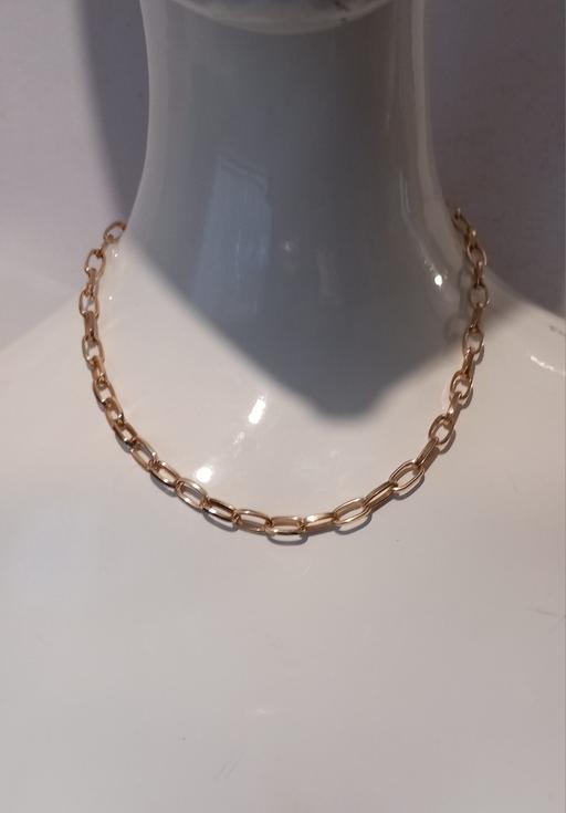  — Steve Madden Gold Oval Link Chain Necklace