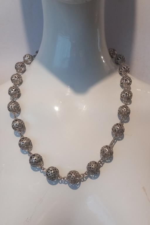  — Warmet Resovia Sterling Silver ball necklace