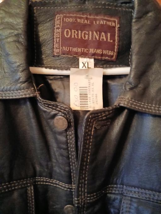  — mans ex large leather waist.coat