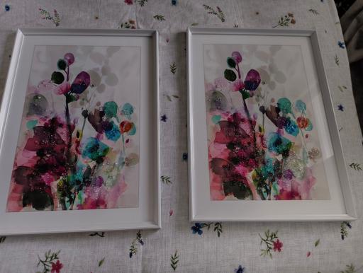  — 2 Gorgeous framed Embellished pictures