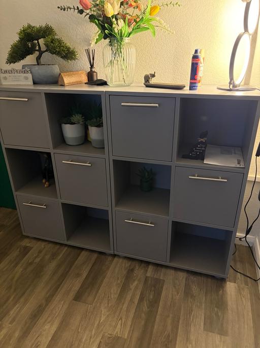 — Grey cabinets six storage cupboards