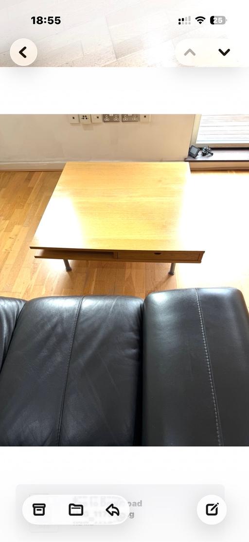  — DFS 100% Leather double sofa like brand new