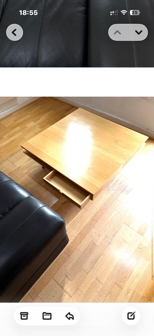  — Habitat 100% oak wood, big square shape