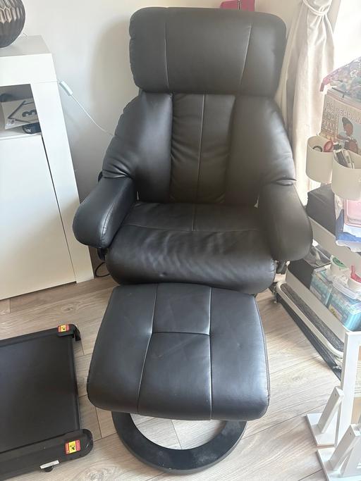  — Massage chair and footstool
