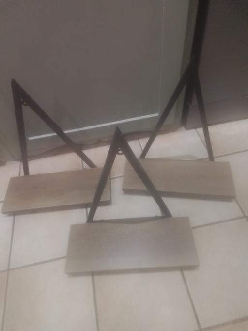  — THREE MATCHING HANGING SHELVES TO HOOK UP