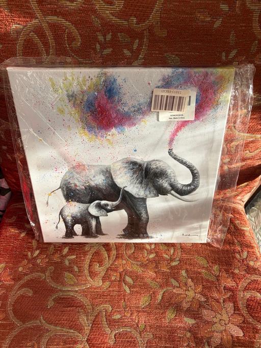  — New elephant art painting splash art