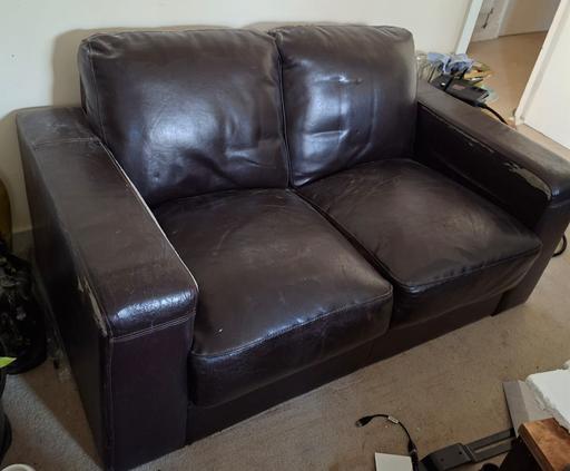  — Leather 2 seater Sofa