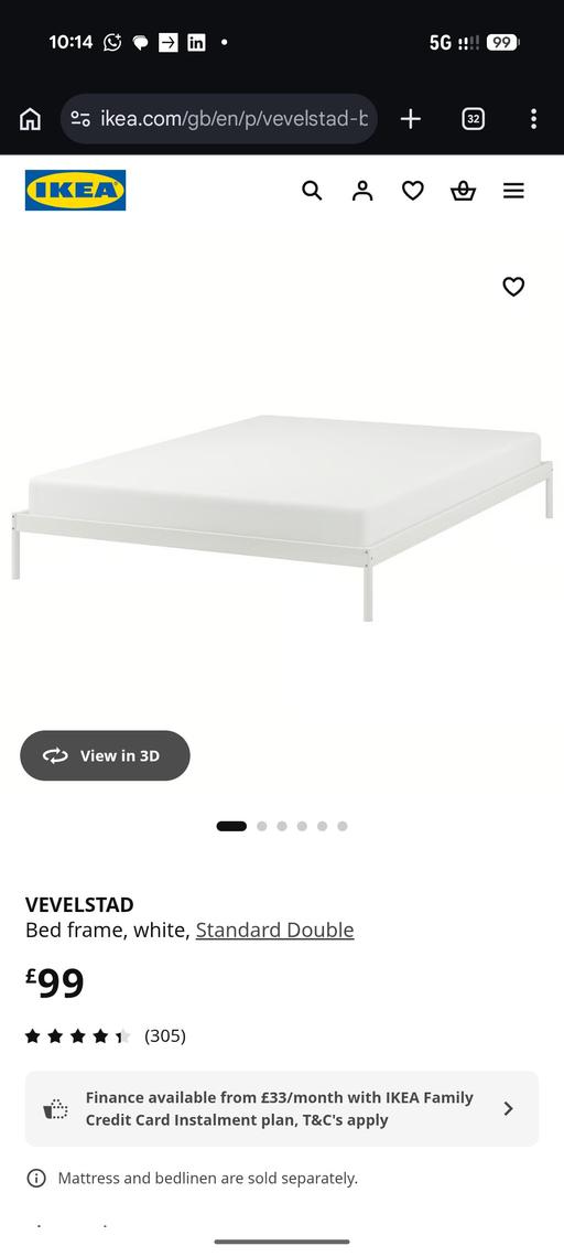  — bed frame vevelstad IKEA
