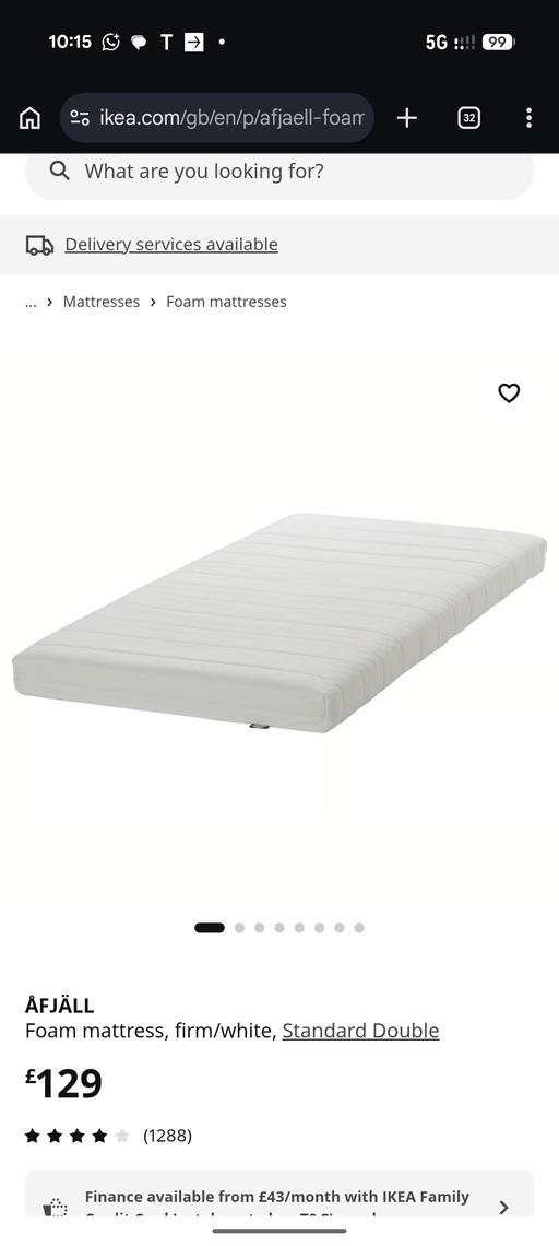  — Mattress AFJÄLL IKEA