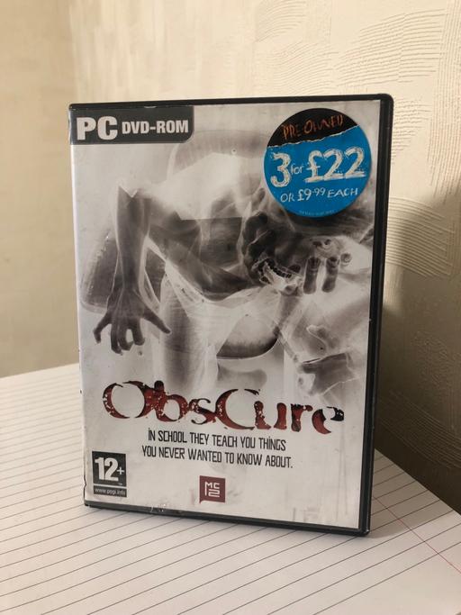  — Obscure - PC Video Game