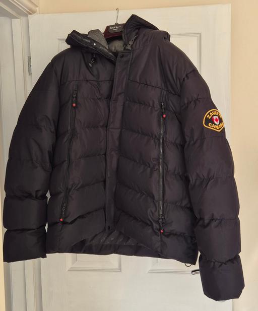  — Men's Zavetti Canada Black Puffer Jacket