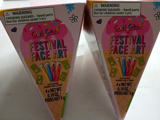  — 2 brand new FESTIVAL FACE ART SETS