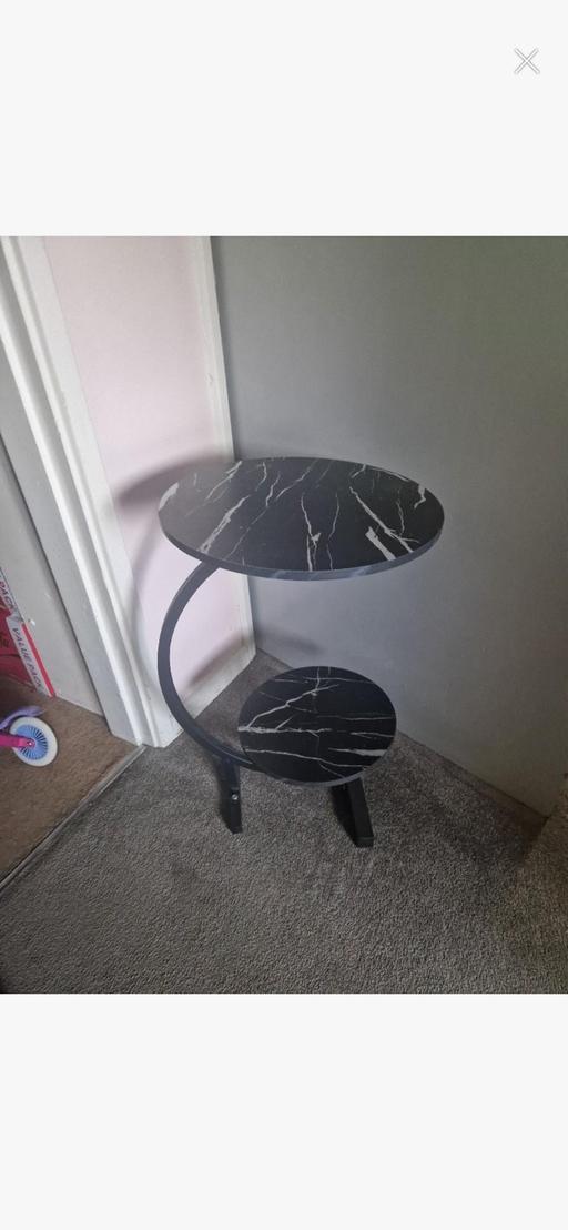 — Black side table