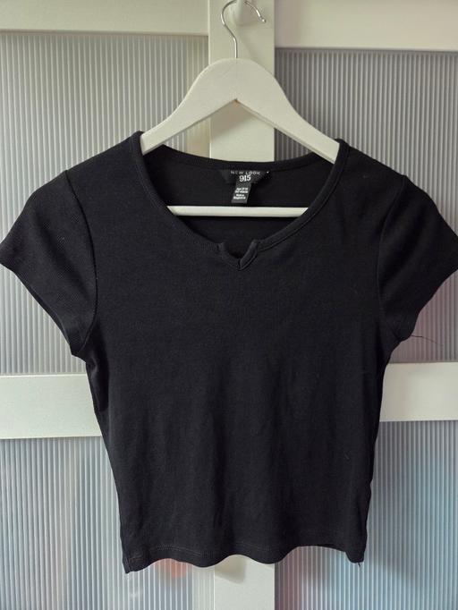  — Age 12-13 NEW LOOK black ribbed tshirt