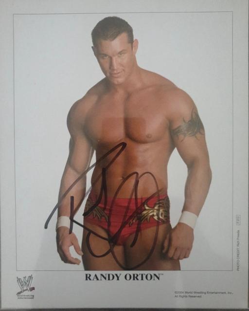  — WWE Randy Orton official autograph print