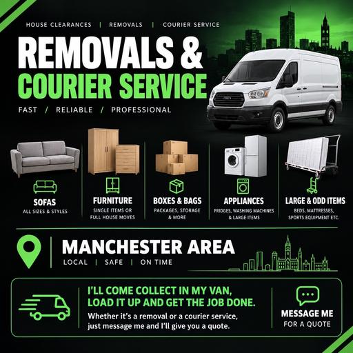  — ✅ Van Removals & Courier – Manchester
