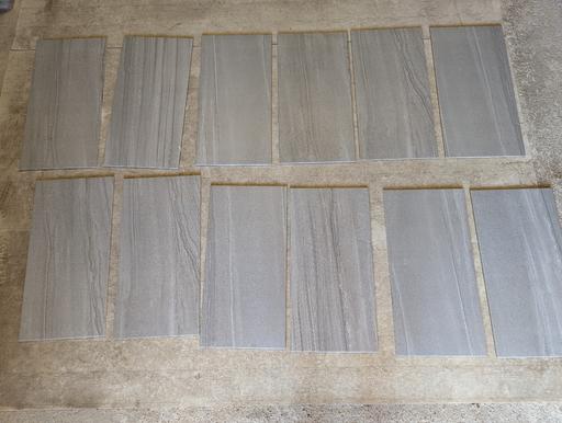  — 12 Large Grey Porcelain Tiles