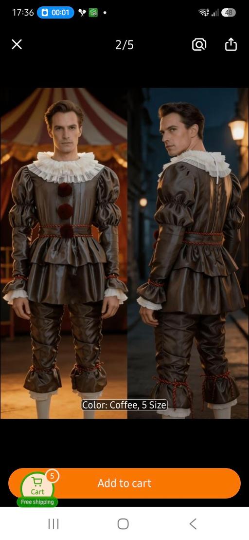  — pennywise halloween costume