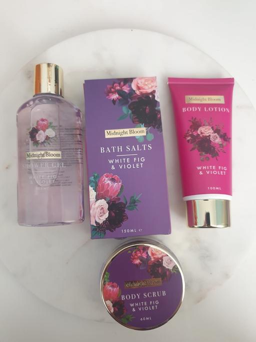  — Midnight Bloom Bath Set, White Fig & Violet