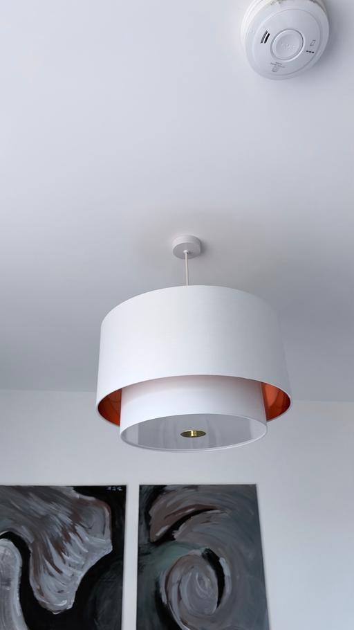  — White & gold ceiling lampshade