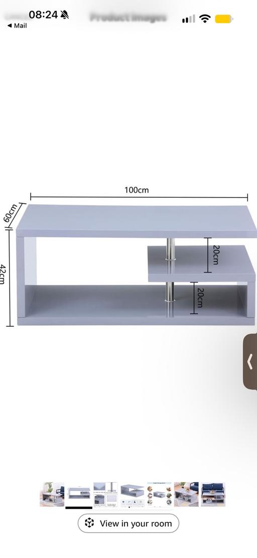  — Grey Coffee Table