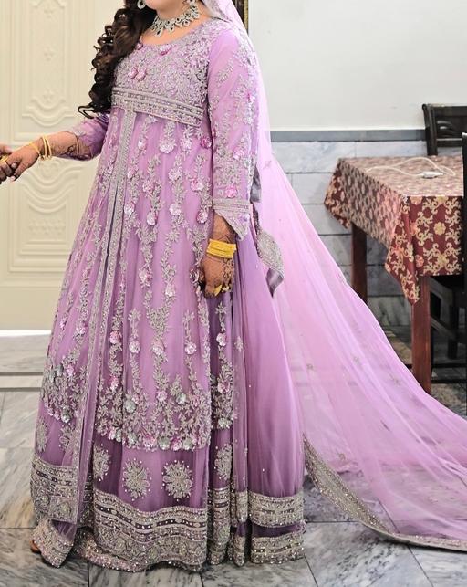  — Pakistani lilac maxi dress with trail dupatta