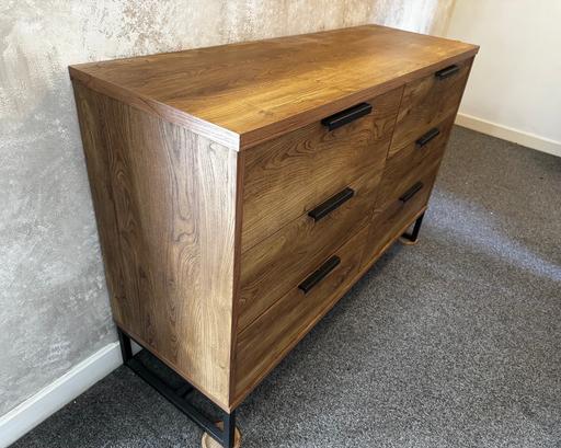  — Dark oak chest of drawers