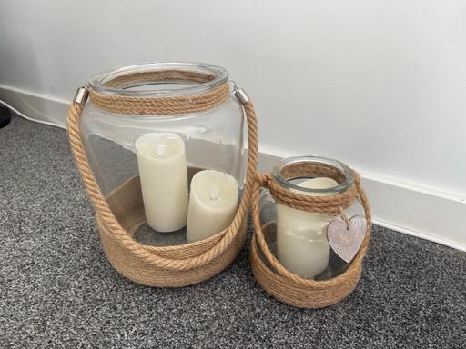  — X2 glass lanterns