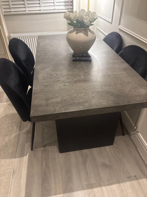  — Dining table and 4 chairs