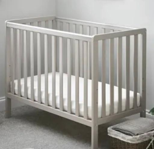  — Space saver grey cot