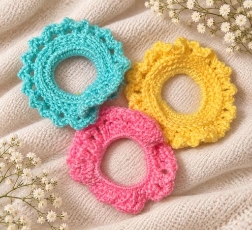  — Crochet scrunchies