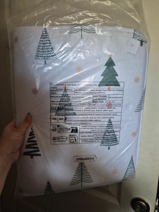  — new Xmas 3pc Bathroom Mat Set