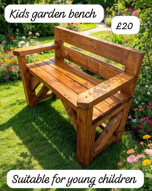  — Kids garden bench