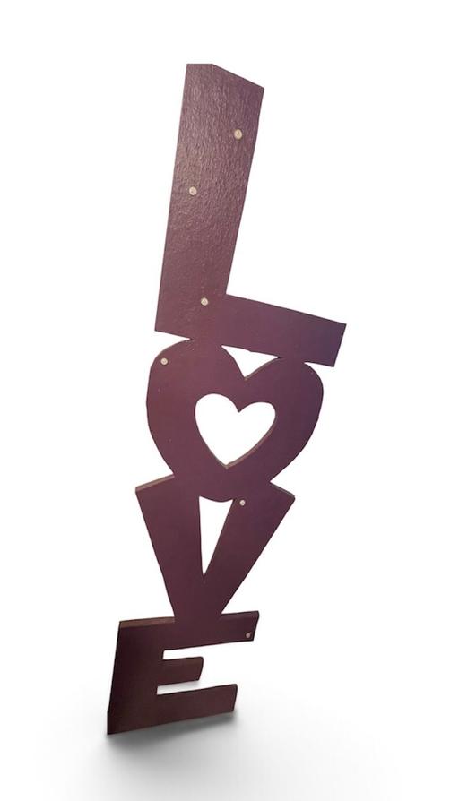  — Large wooden LOVE sign