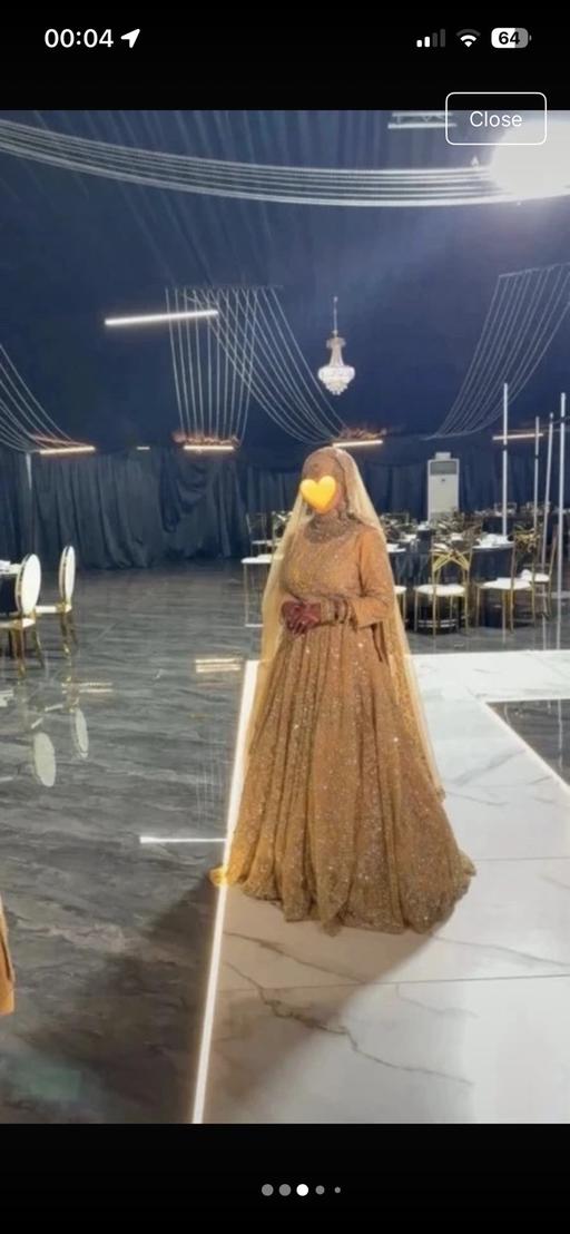  — Gold wedding lengha