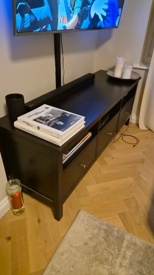  — IKEA TV Cabinet / TV Stand – Black-Brown