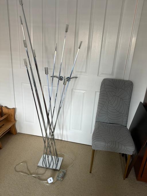  — Chrome floor lamp